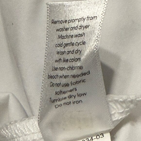 Athleta women's size L white long sleeve split back top - Picture 6 of 7